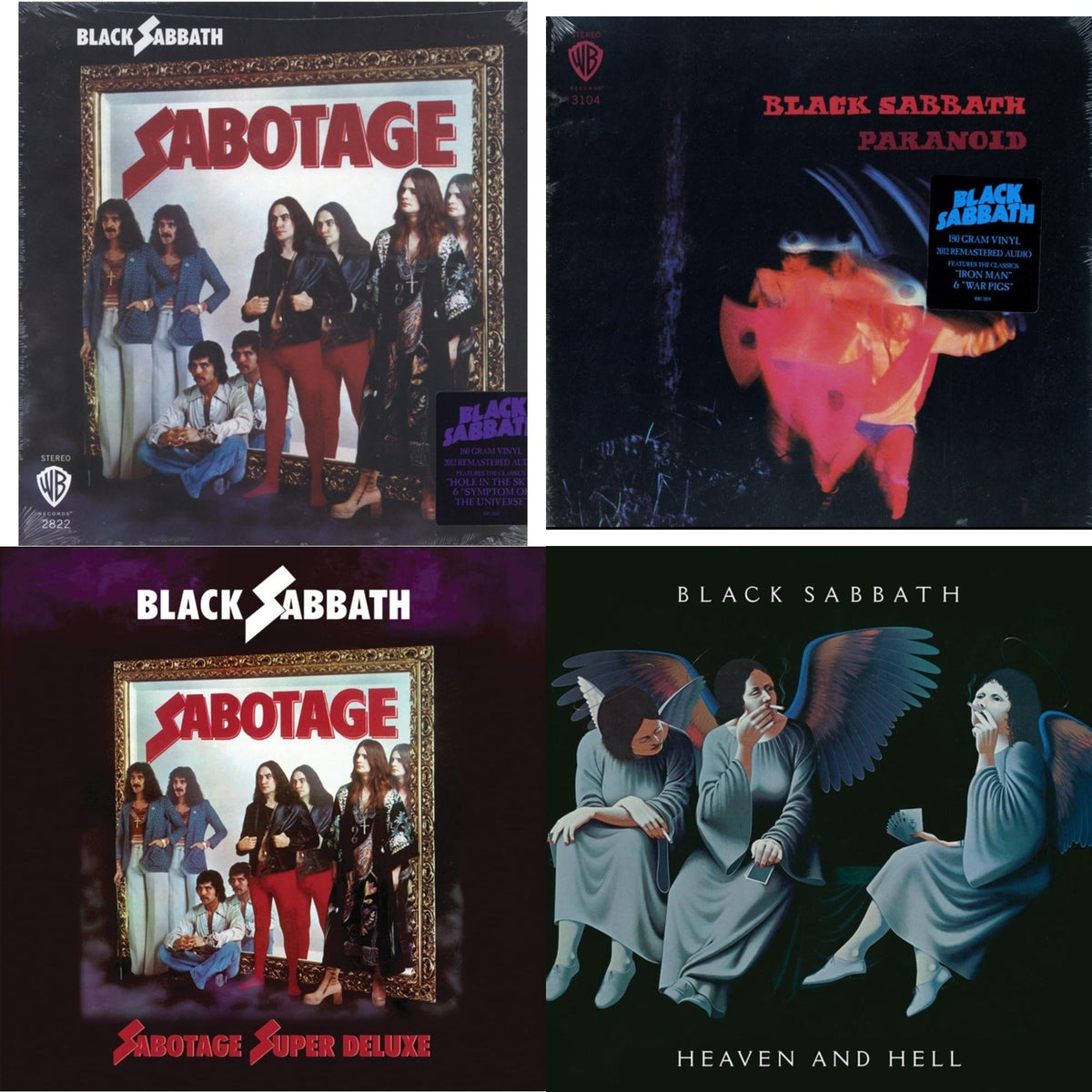 Sabotage (180G) & Paranoid (180G) & Sabotage (Super Deluxe Edition/4LP/7Inch) & Heaven & Hell (Deluxe/2LP)