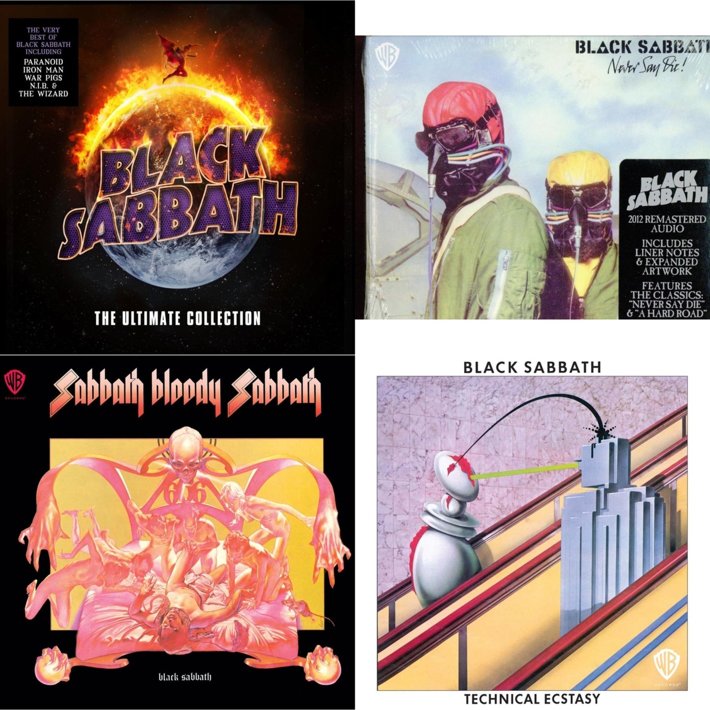 Ultimate Collection & Never Say Die & Sabbath Bloody Sabbath & Technical Ecstasy