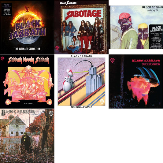 Ultimate Collection & Sabotage & Never Say Die & Sabbath Bloody Sabbath & Technical Ecstasy & Paranoid & Black Sabbath