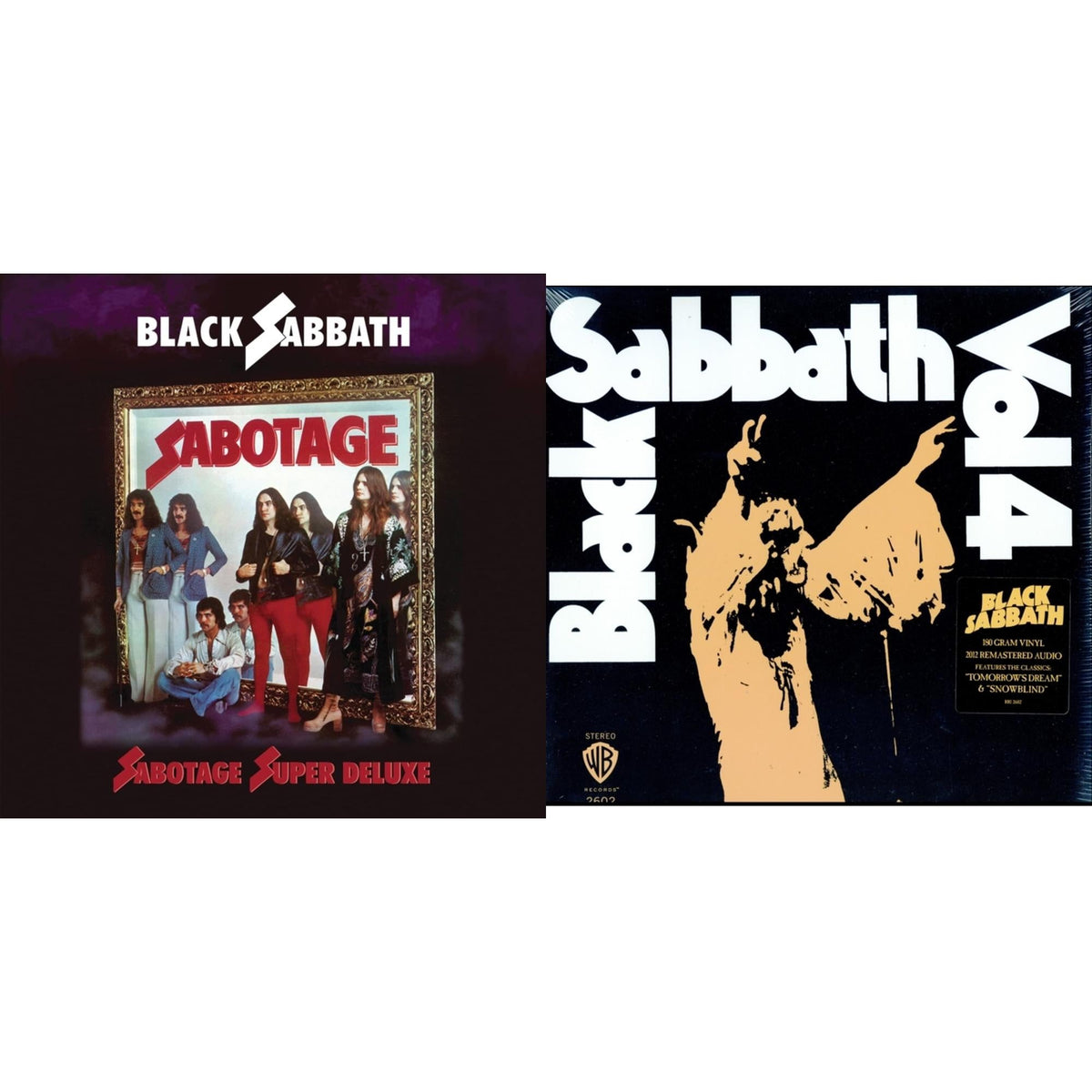 Black Sabbath - Vol. 4 (180G) & Sabotage (Super Deluxe Edition/4LP/7Inch)