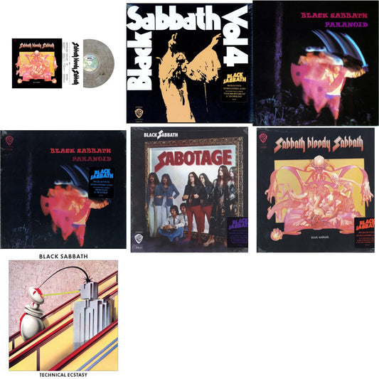 This is a 7 LP Vinyl SKU bundle.
1.This LP Vinyl is brand new.Format: LP VinylThis item's title is: Sabbath Bloody Sabbath (Smoky LP Vinyl) (Syeor)Artist: Black SabbathBarcode: 603497828081Release Date: 1/26/2024
2.This LP Vinyl is brand new.