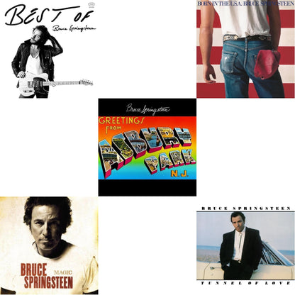 Best Of Bruce Springsteen (2LP) & Magic (180G) & Greetings From Asbury Park N.J. (180G) & Born In The U.S.A. (180G) & Tunnel Of Love (2 LP) (140G/Dl Code)
