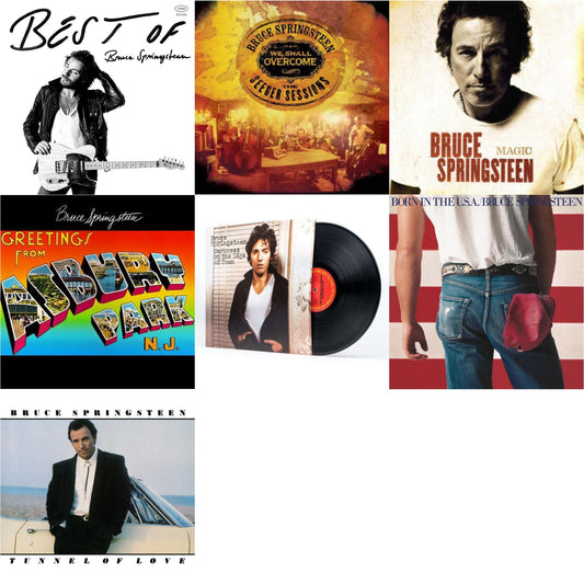 Best Of Bruce Springsteen (2LP) & We Shall Overcome: Seeger Sessions (2LP/180G) & Magic (180G) & Greetings From Asbury Park N.J. (180G) & Darkness On The Edge Of Town (180G) & Born In The U.S.A. (180G) & Tunnel Of Love (2 LP) (140G/Dl Code)