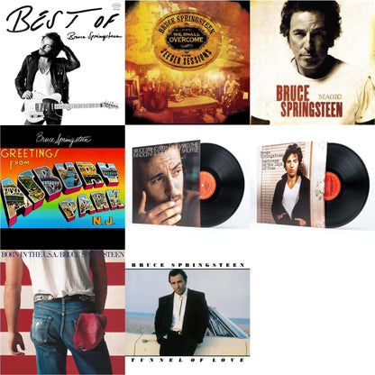 Best Of Bruce Springsteen (2LP) & We Shall Overcome: Seeger Sessions (2LP/180G) & Magic (180G) & Greetings From Asbury Park N.J. (180G) & Wild The Innocent & The E Street Shuffle (180G) & Darkness On The Edge Of Town (180G) & Born In The U.S.A. (180G)