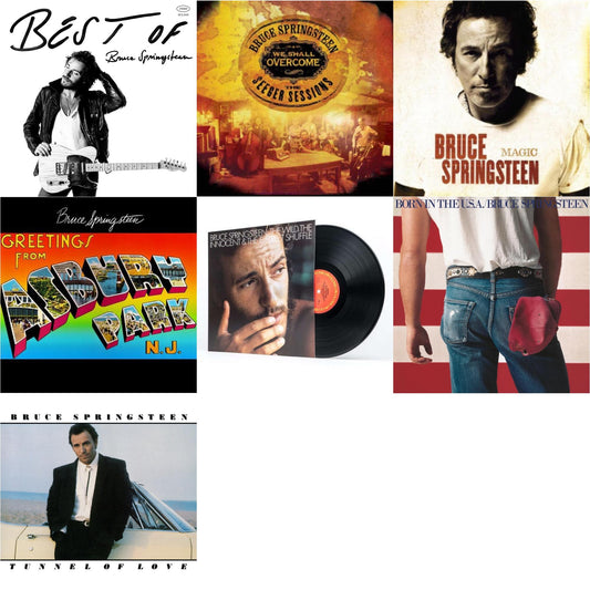 Best Of Bruce Springsteen (2LP) & We Shall Overcome: Seeger Sessions (2LP/180G) & Magic (180G) & Greetings From Asbury Park N.J. (180G) & Wild The Innocent & The E Street Shuffle (180G) & Born In The U.S.A. (180G) & Tunnel Of Love (2 LP) (140G/Dl Code)