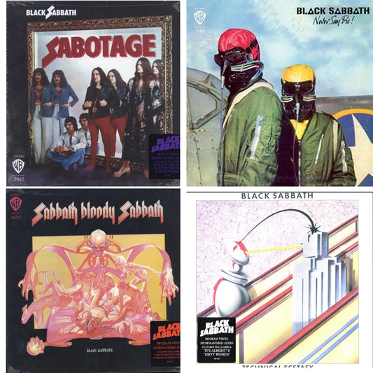 Sabotage (180G) & Never Say Die! (180G/Limited/Gray LP Vinyl) & Sabbath Bloody Sabbath (180G) & Technical Ecstasy (180G/Limited)