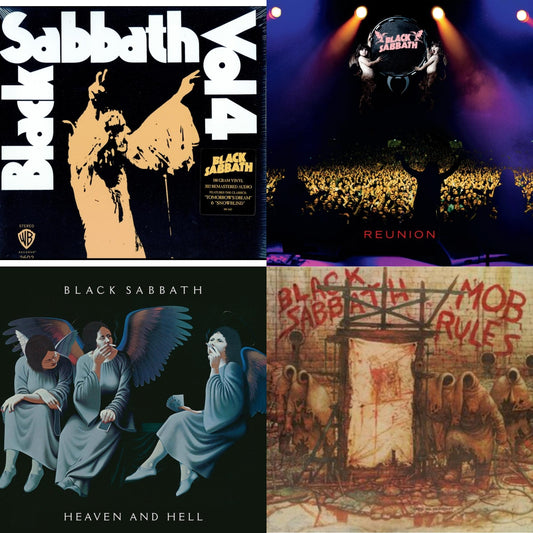 Vol. 4 (180G) & Reunion (3LP) & Heaven & Hell (Deluxe/2LP) & Mob Rules (Deluxe/2LP)