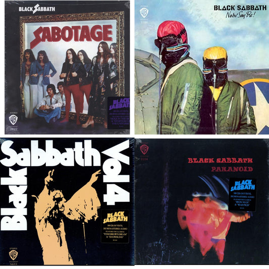 Sabotage (180G) & Never Say Die! (180G/Limited/Gray LP Vinyl) & Vol. 4 (180G) & Paranoid (180G)