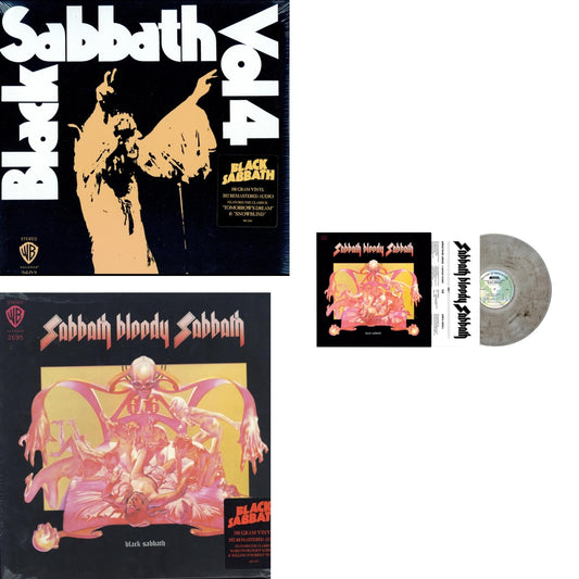 This is a 3 LP Vinyl SKU bundle.
1.This LP Vinyl is brand new.Format: LP VinylMusic Style: Heavy MetalThis item's title is: Vol. 4 (180G)Artist: Black SabbathLabel: RHINO/WARNER BROS.Barcode: 081227946609Release Date: 8/5/2016
2.This LP Vinyl is brand new.