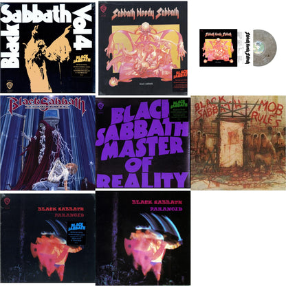 This is a 8 LP Vinyl SKU bundle.
1.This LP Vinyl is brand new.Format: LP VinylMusic Style: Heavy MetalThis item's title is: Vol. 4 (180G)Artist: Black SabbathLabel: RHINO/WARNER BROS.Barcode: 081227946609Release Date: 8/5/2016
2.This LP Vinyl is brand new.