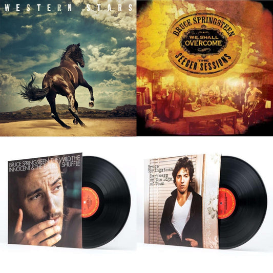 This is a 4 LP Vinyl SKU bundle.
1.This LP Vinyl is brand new.Format: LP VinylThis item's title is: Western Stars (2LP/150G)Artist: Bruce SpringsteenLabel: COLUMBIA RECORDSBarcode: 190759375112Release Date: 6/14/2019
2.This LP Vinyl is brand new.