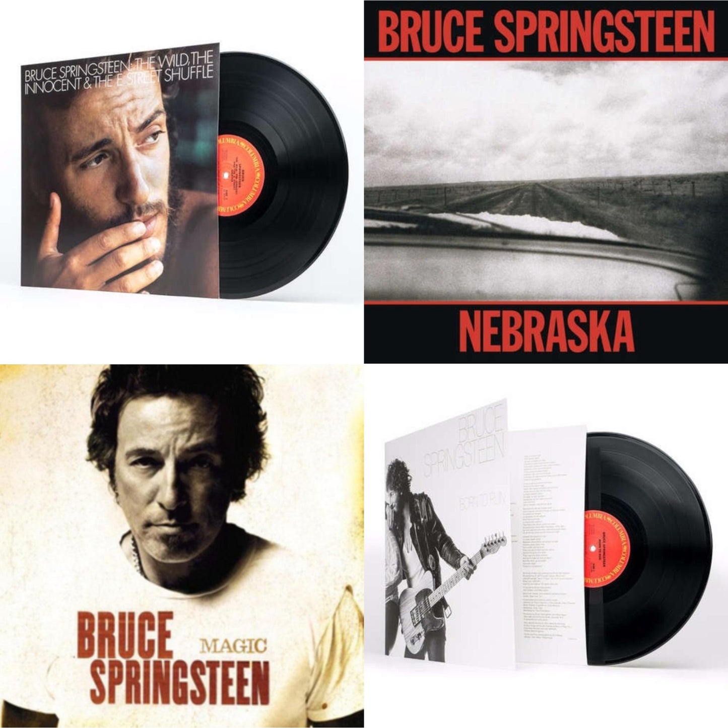 This is a 4 LP Vinyl SKU bundle.
1.This LP Vinyl is brand new.Format: LP VinylMusic Style: Rock & RollThis item's title is: Magic (180G)Artist: Bruce SpringsteenLabel: LEGACYBarcode: 886971706017Release Date: 9/25/2007
2.This LP Vinyl is brand new.
