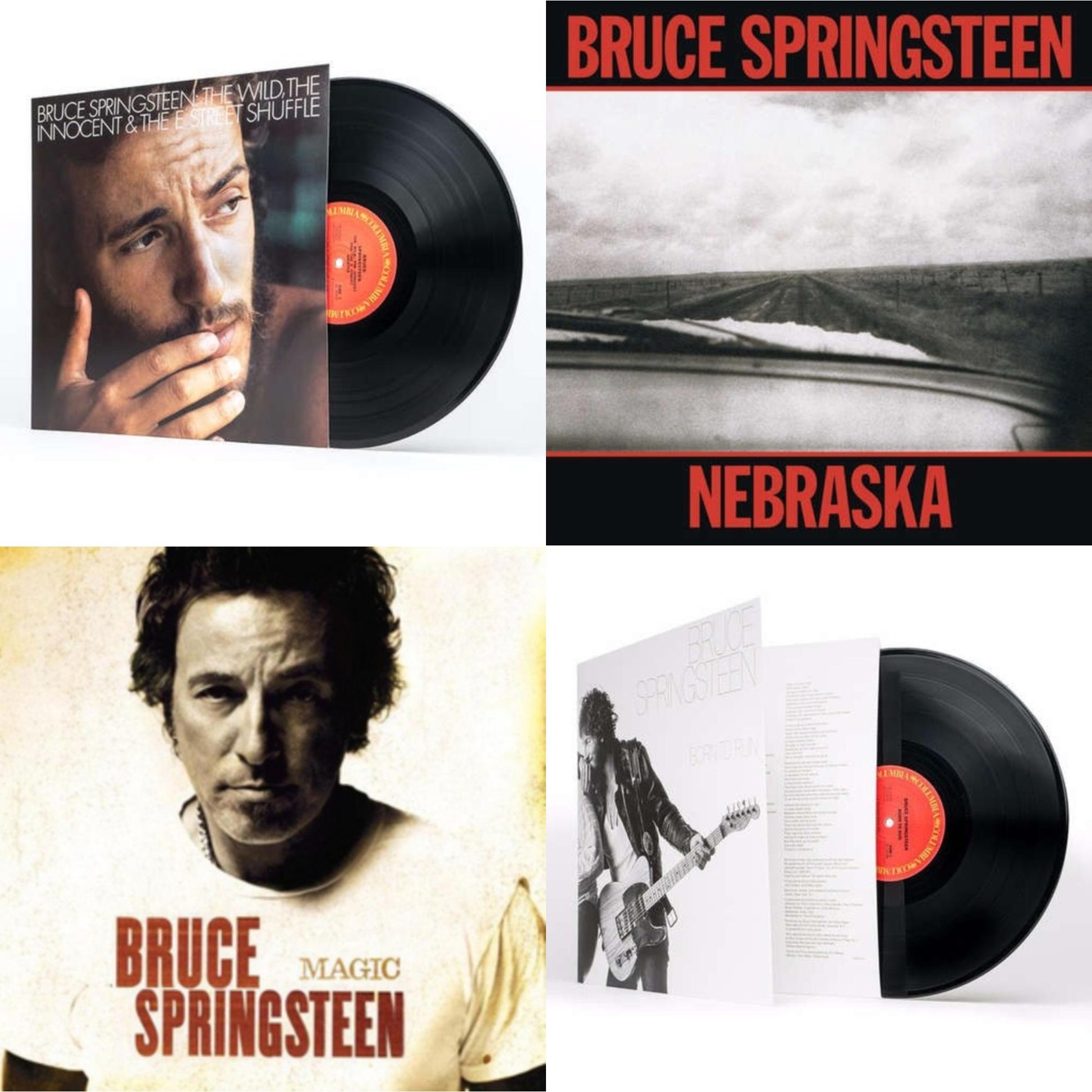 This is a 4 LP Vinyl SKU bundle.
1.This LP Vinyl is brand new.Format: LP VinylMusic Style: Rock & RollThis item's title is: Magic (180G)Artist: Bruce SpringsteenLabel: LEGACYBarcode: 886971706017Release Date: 9/25/2007
2.This LP Vinyl is brand new.