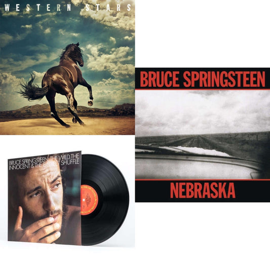 This is a 3 LP Vinyl SKU bundle.
1.This LP Vinyl is brand new.Format: LP VinylThis item's title is: Western Stars (2LP/150G)Artist: Bruce SpringsteenLabel: COLUMBIA RECORDSBarcode: 190759375112Release Date: 6/14/2019
2.This LP Vinyl is brand new.