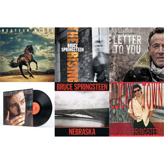 This is a 6 LP Vinyl SKU bundle.
1.This LP Vinyl is brand new.Format: LP VinylThis item's title is: Western Stars (2LP/150G)Artist: Bruce SpringsteenLabel: COLUMBIA RECORDSBarcode: 190759375112Release Date: 6/14/2019
2.This LP Vinyl is brand new.
