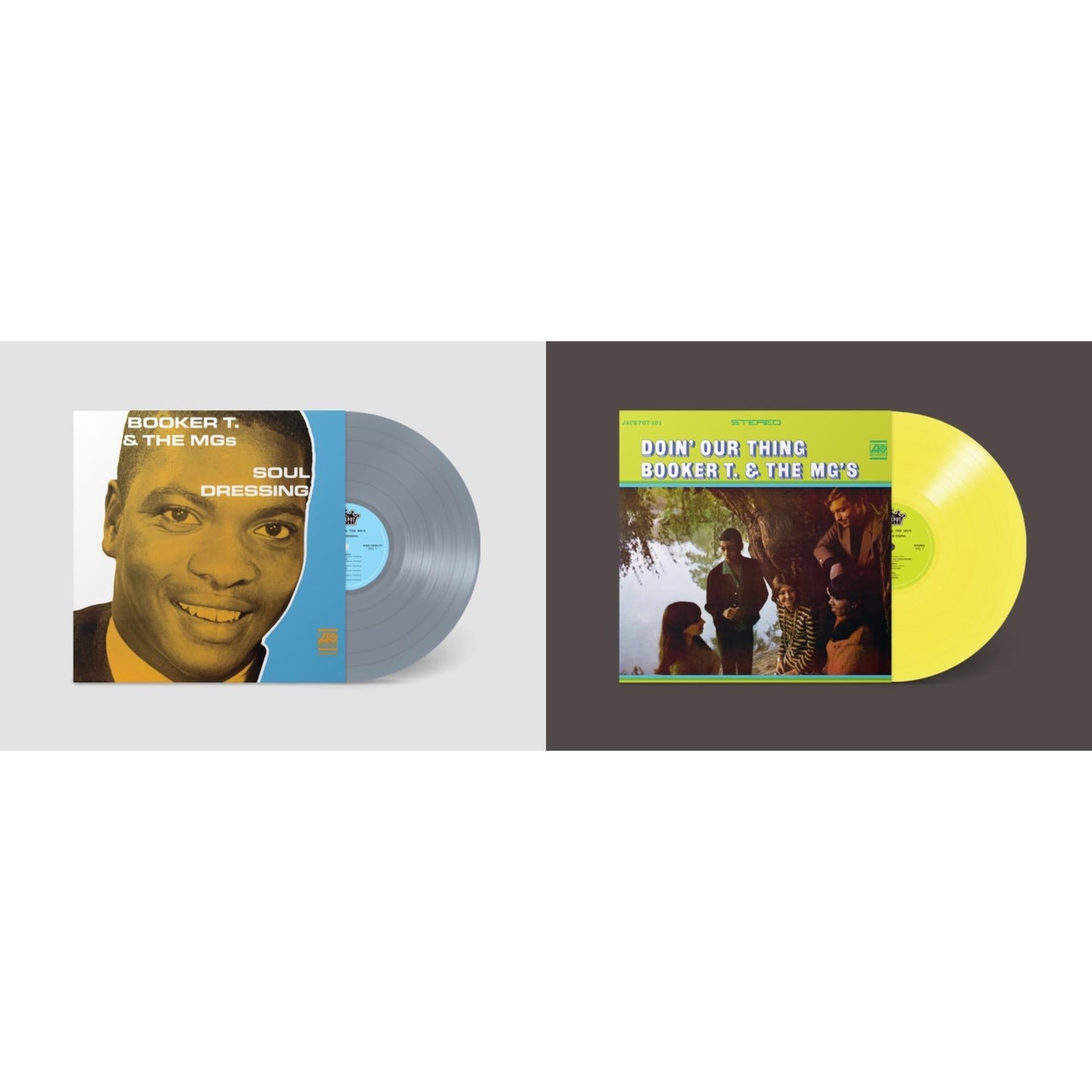 This is a 2 LP Vinyl SKU bundle.
1.This LP Vinyl is brand new.Format: LP VinylThis item's title is: Soul Dressing (Grey LP Vinyl) (Ams Exclusive)Artist: Booker T & The MgsLabel: JACKPOT RECORDSBarcode: 843563156971Release Date: 10/6/2023
2.This LP Vinyl is brand new.