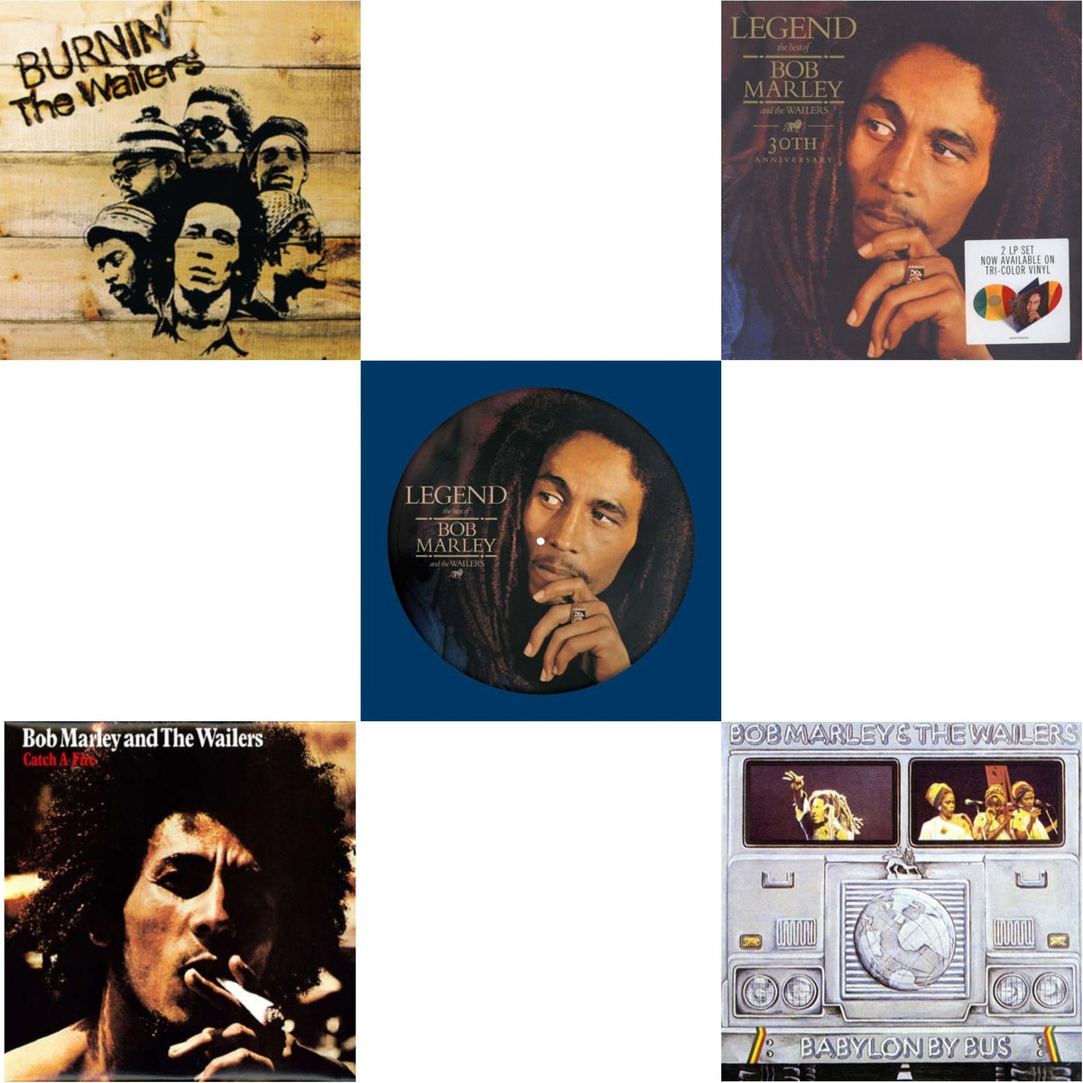 Burnin (180G) & Catch A Fire & Legend (Picture Disc) & Legend (30Th Anniversary) & Babylon By Bus