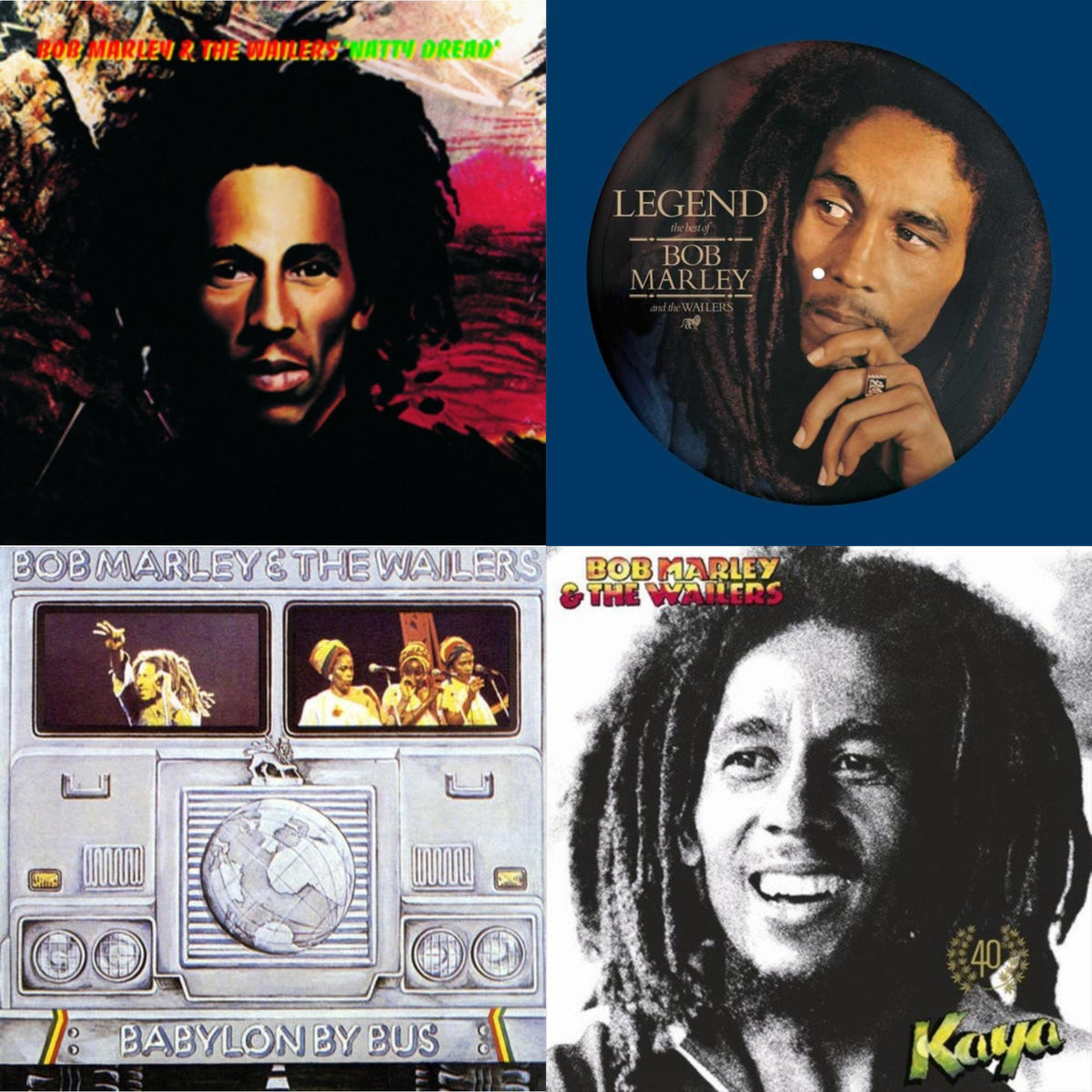 Natty Dread (180G) & Legend (Picture Disc) & Babylon By Bus & Kaya 40 (2LP)