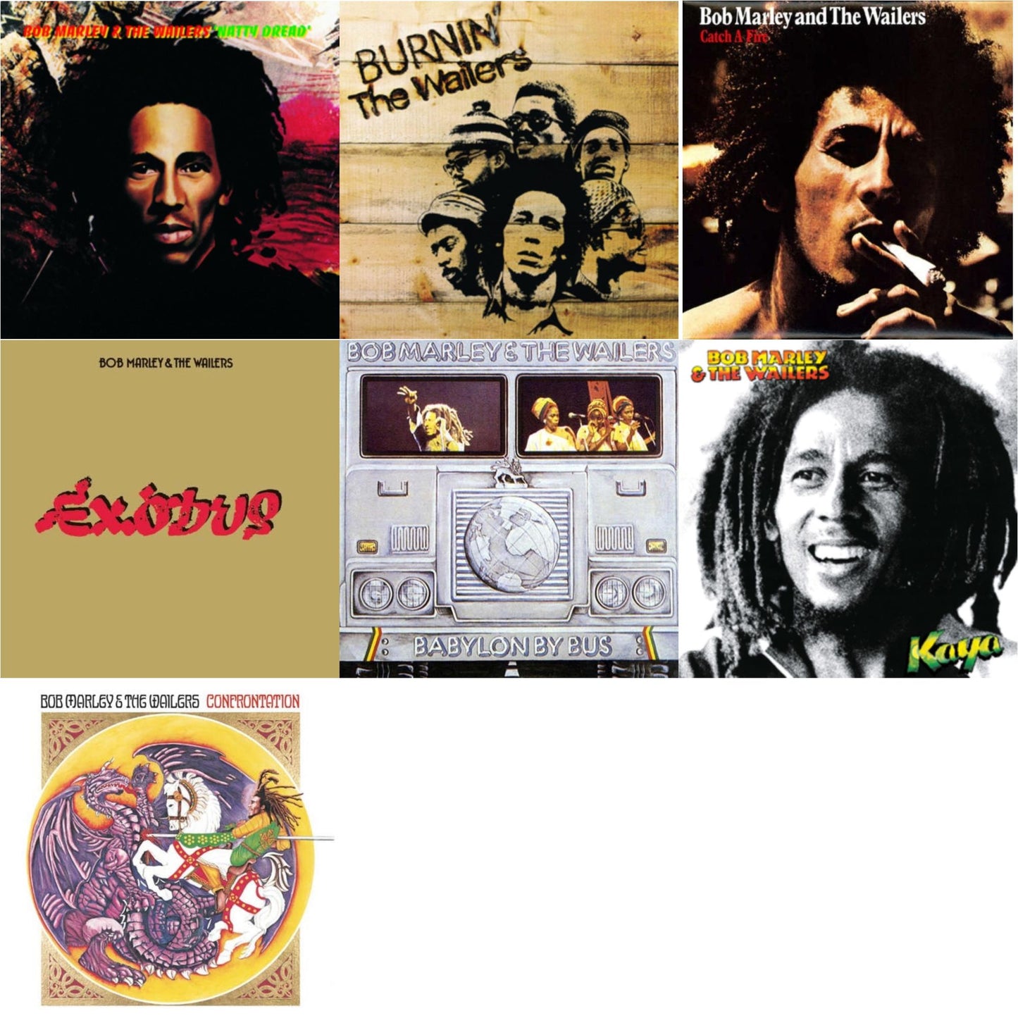 Natty Dread (180G) & Burnin (180G) & Catch A Fire & Exodus & Babylon By Bus & Kaya & Confrontation