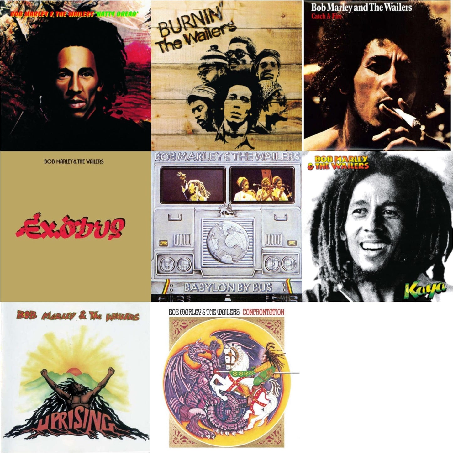 Natty Dread (180G) & Burnin (180G) & Catch A Fire & Exodus & Babylon By Bus & Kaya & Uprising & Confrontation