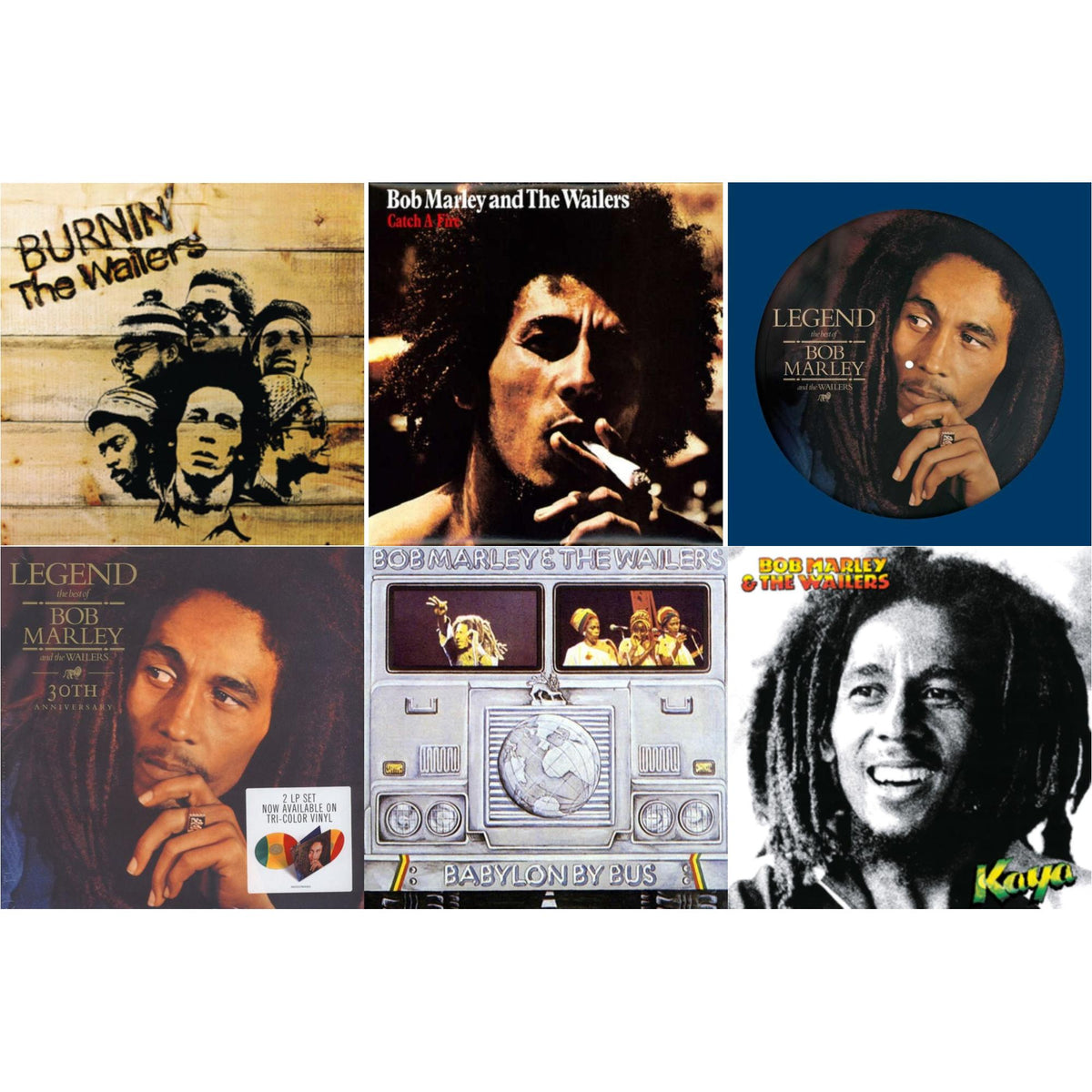 Burnin (180G) & Catch A Fire & Legend (Picture Disc) & Legend (30Th Anniversary) & Babylon By Bus & Kaya