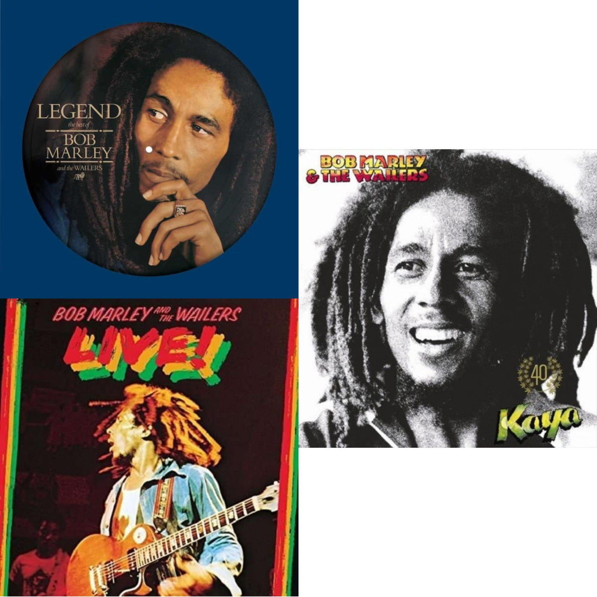 Legend (Picture Disc) & Live (180G) & Kaya 40 (2LP)