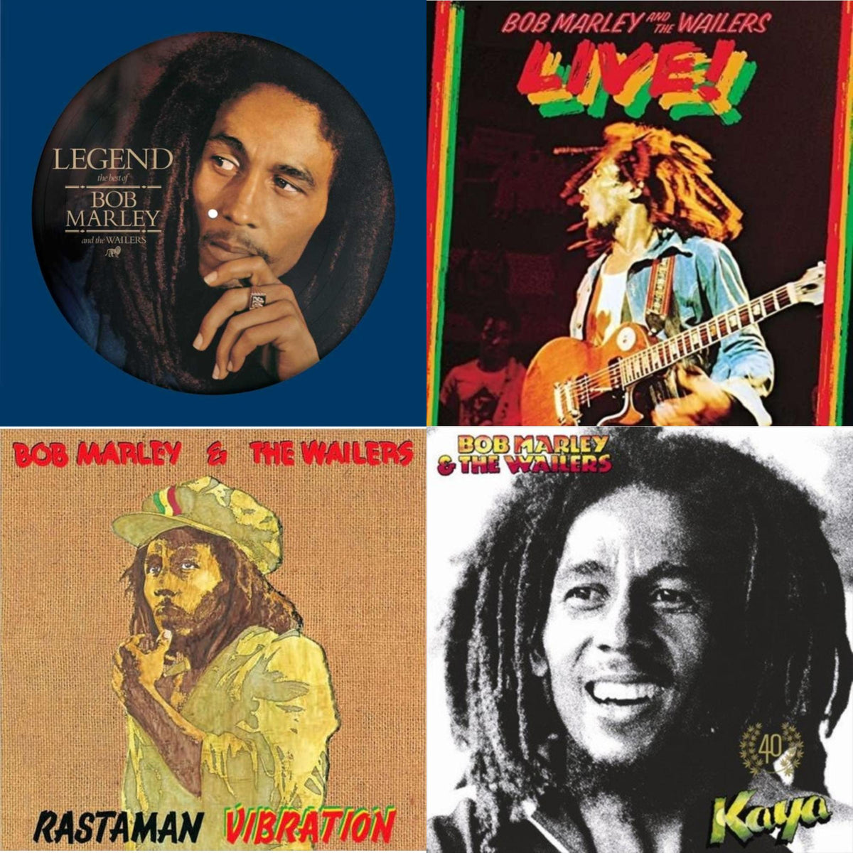 Legend (Picture Disc) & Live (180G) & Rastaman Vibration & Kaya 40 (2LP)
