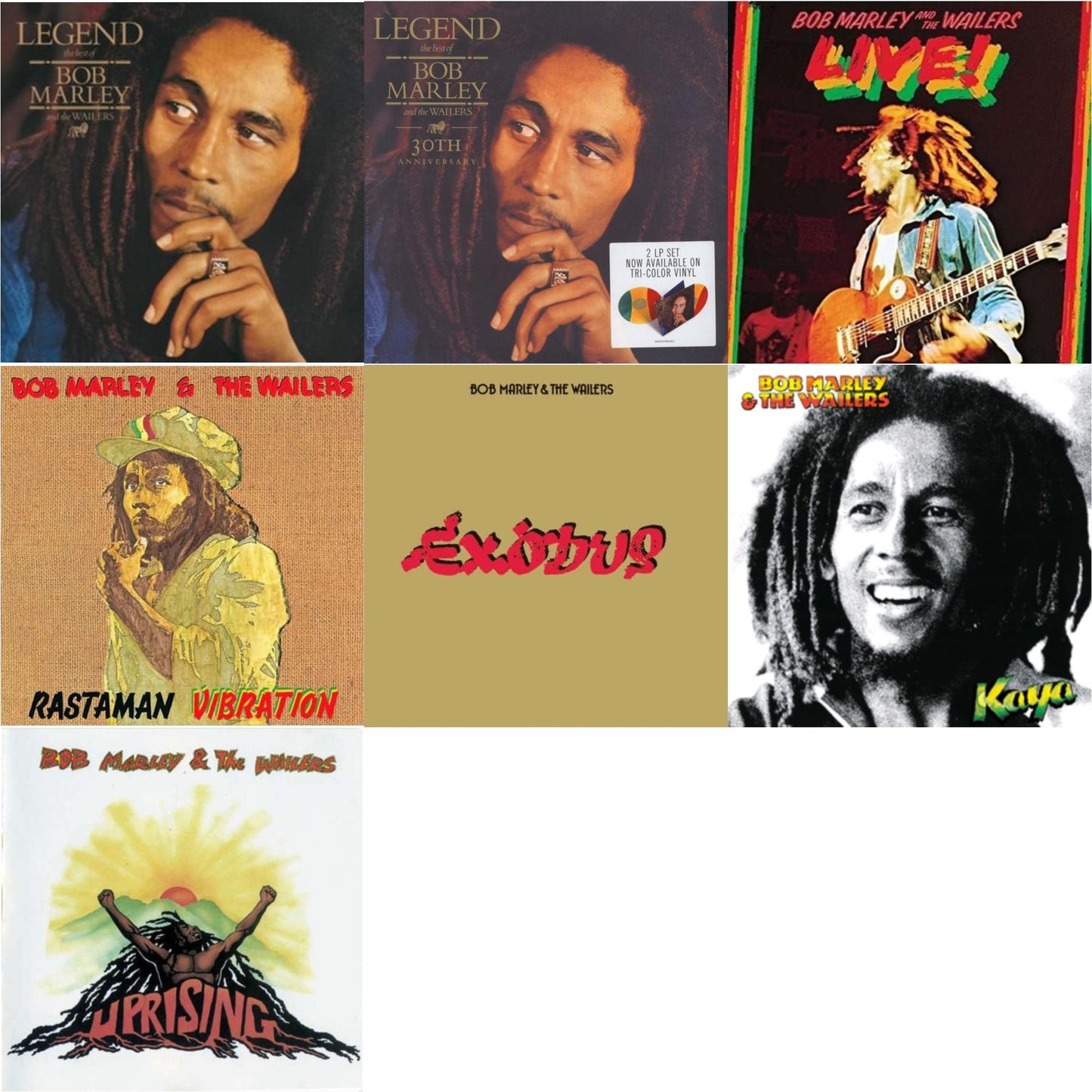 Legend & Legend (30Th Anniversary) & Live (180G) & Rastaman Vibration & Exodus & Kaya & Uprising