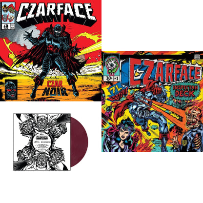 Czar Noir (Red/White LP Vinyl) & Czartificial Intelligence (Instrumentals) (Czarvard Crimson LP Vinyl) (Res Essential) & Czarface