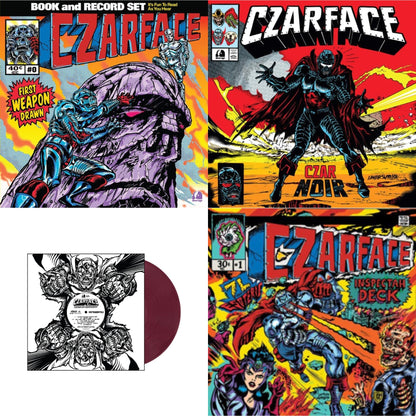 First Weapon Drawn (Sky Blue LP Vinyl) & Czar Noir (Red/White LP Vinyl) & Czartificial Intelligence (Instrumentals) (Czarvard Crimson LP Vinyl) (Res Essential) & Czarface