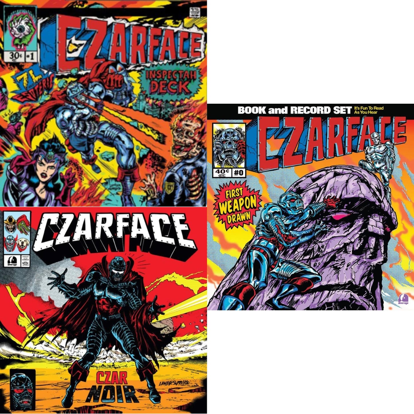First Weapon Drawn (Sky Blue LP Vinyl) & Czar Noir (Red/White LP Vinyl) & Czarface