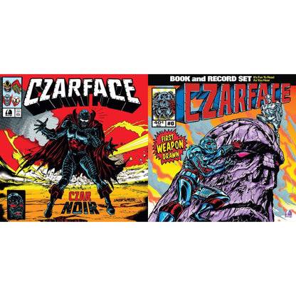 This is a 2 LP Vinyl SKU bundle.
1.This LP Vinyl is brand new.Format: LP VinylMusic Style: InstrumentalThis item's title is: Czar Noir (Red/White LP Vinyl)Artist: CzarfaceLabel: Silver AgeBarcode: 196922540677Release Date: 1/12/2024
2.This LP Vinyl is brand new.