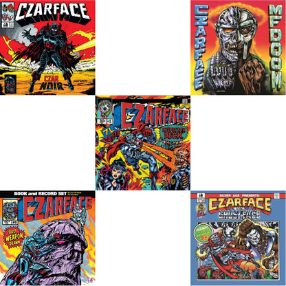 Czarface - First Weapon Drawn (Sky Blue LP Vinyl) & Czar Noir (Red/White LP Vinyl) & Czarface Meets Metal Face & Czarface Meets Ghostface & Czarface