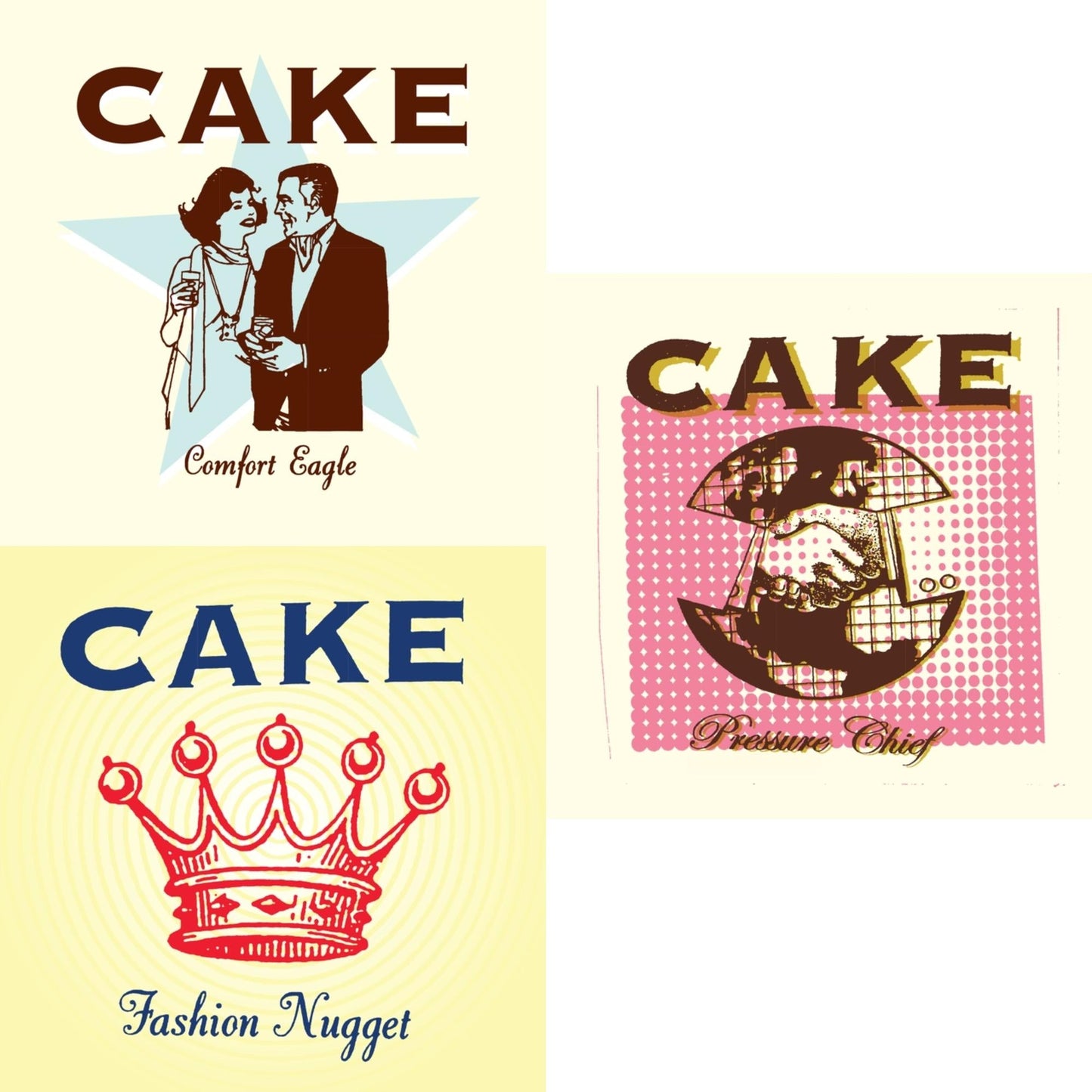 This is a 3 LP Vinyl SKU bundle.
1.This LP Vinyl is brand new.Format: LP VinylMusic Style: Alternative RockThis item's title is: Comfort Eagle (180G)Artist: CakeLabel: LEGACYBarcode: 196587624514Release Date: 9/15/2023
2.This LP Vinyl is brand new.