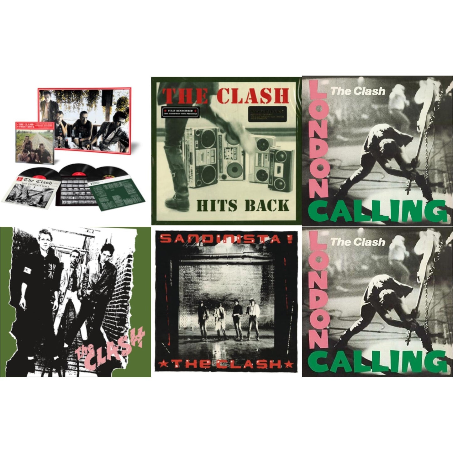 Combat Rock + The People's Hall (Special Edition/3LP/180G) & Hits Back (180G) & London Calling (2LP/180G/Remastered) & Clash (180G/Remastered) & Sandinista (3LP/180G/Remastered) & London Calling
