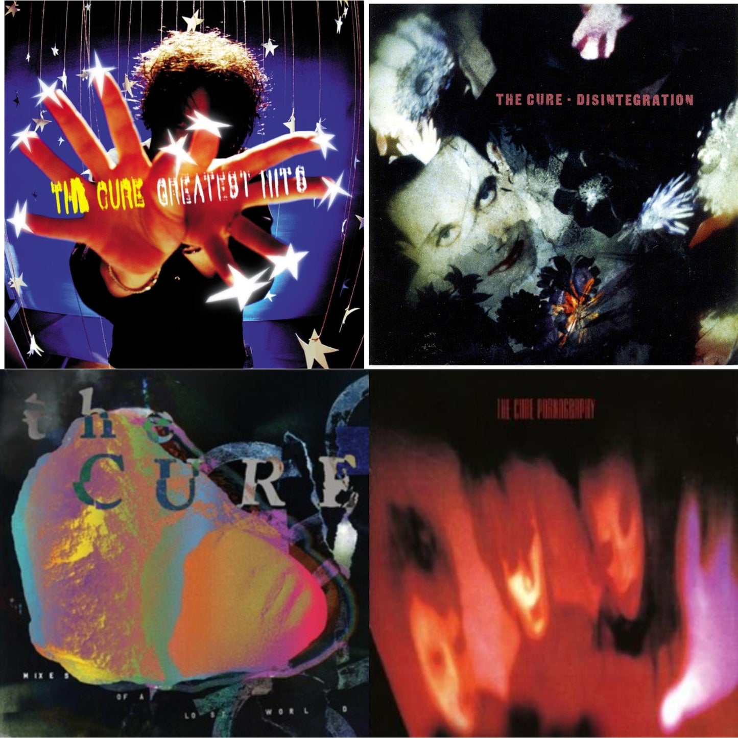 Greatest Hits & Disintegration (Remastered) & Mixes Of A Lost World (2CD) & Pornography (Remastered)