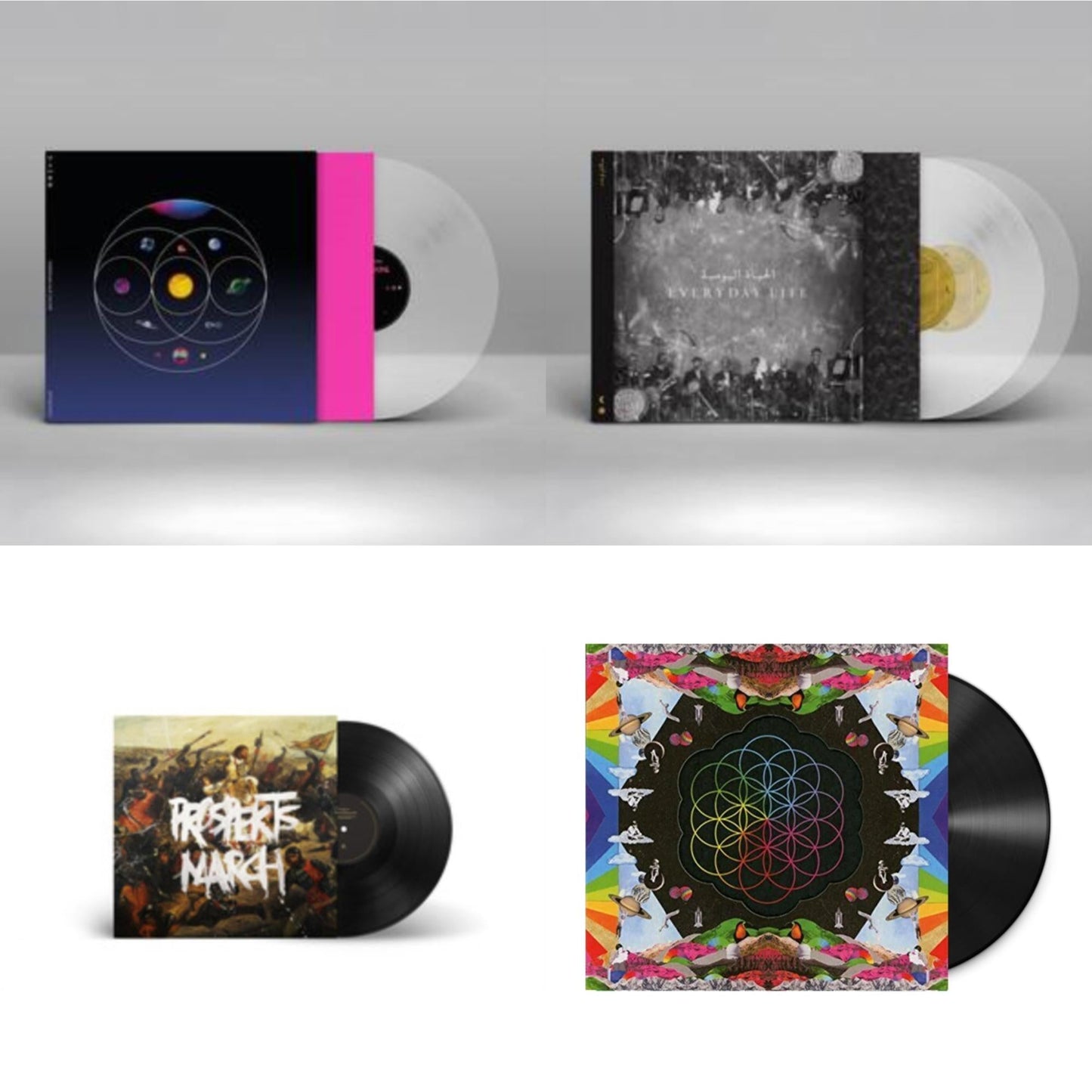 Music Of The Spheres (X) (140G/Clear Eco LP Vinyl) & Everyday Life (X) (2LP/140G/Clear Eco Vinyl) & Prospekt's March & Head Full Of Dreams