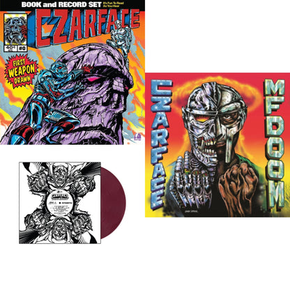 First Weapon Drawn (Sky Blue LP Vinyl) & Czartificial Intelligence (Instrumentals) (Czarvard Crimson LP Vinyl) (Res Essential) & Czarface Meets Metal Face