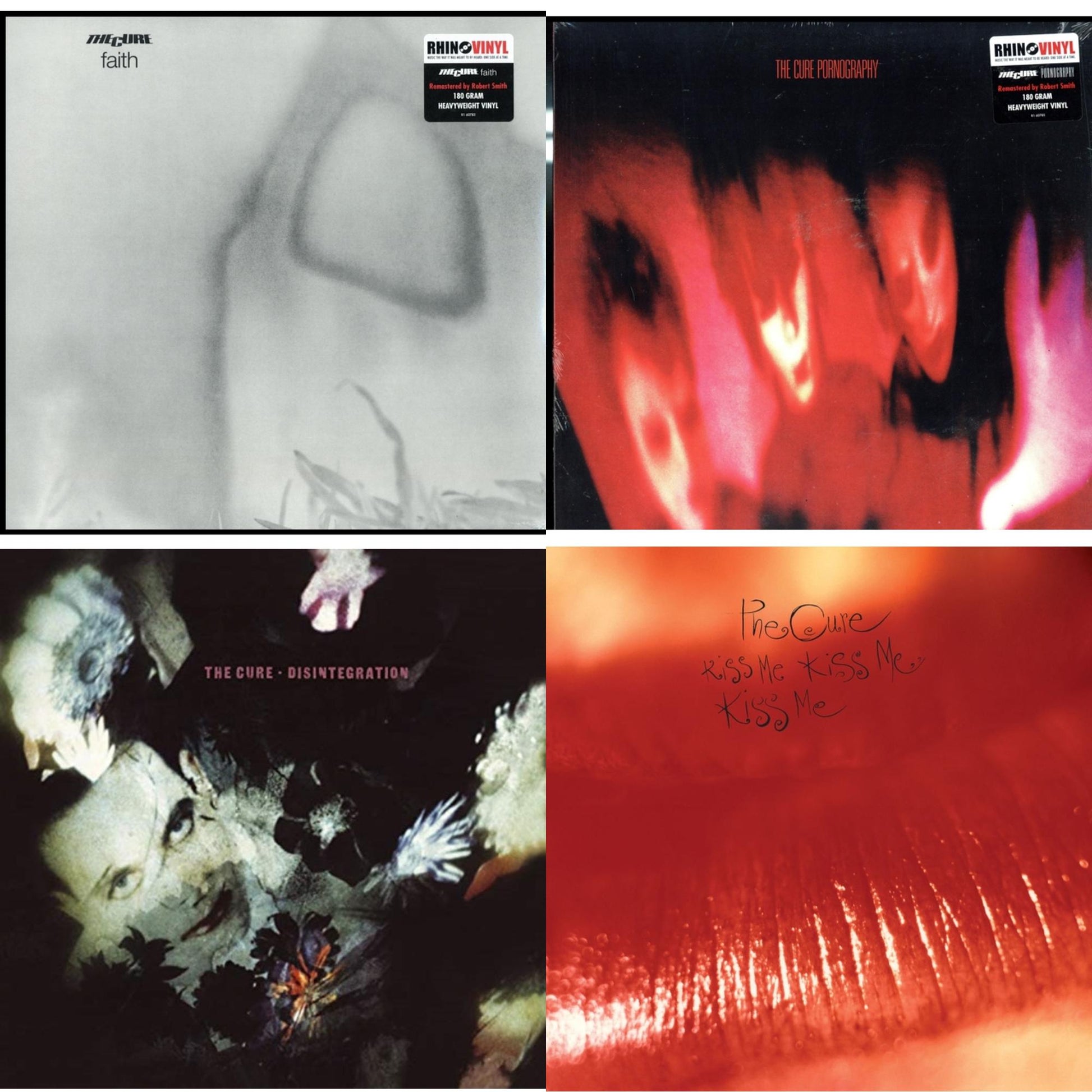 This is a 4 LP Vinyl SKU bundle.
1.This LP Vinyl is brand new.Format: LP VinylMusic Style: Alternative RockThis item's title is: Kiss Me, Kiss Me, Kiss Me (180G)Artist: CureLabel: ELEKTRA CATALOG GROUPBarcode: 081227967451Release Date: 5/13/2016
2.This LP Vinyl is brand new.