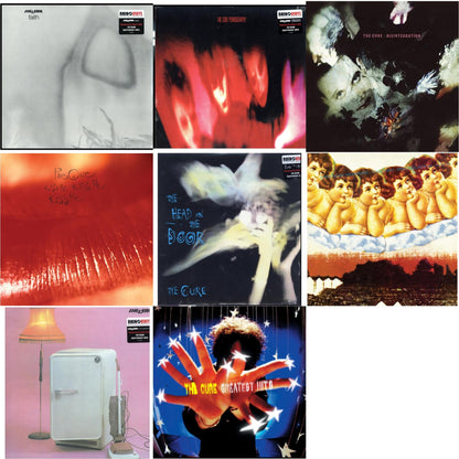 Cure - Greatest Hits (2LP) & Head On The Door (180G) & Kiss Me, Kiss Me, Kiss Me (180G) & Three Imaginary Boys (180G) & Pornography (180G) & Faith (180G) & Disintegration & Japanese Whispers: The Cure Singles Nov 82:Nov 83 (Clear LP Vinyl/Transclear