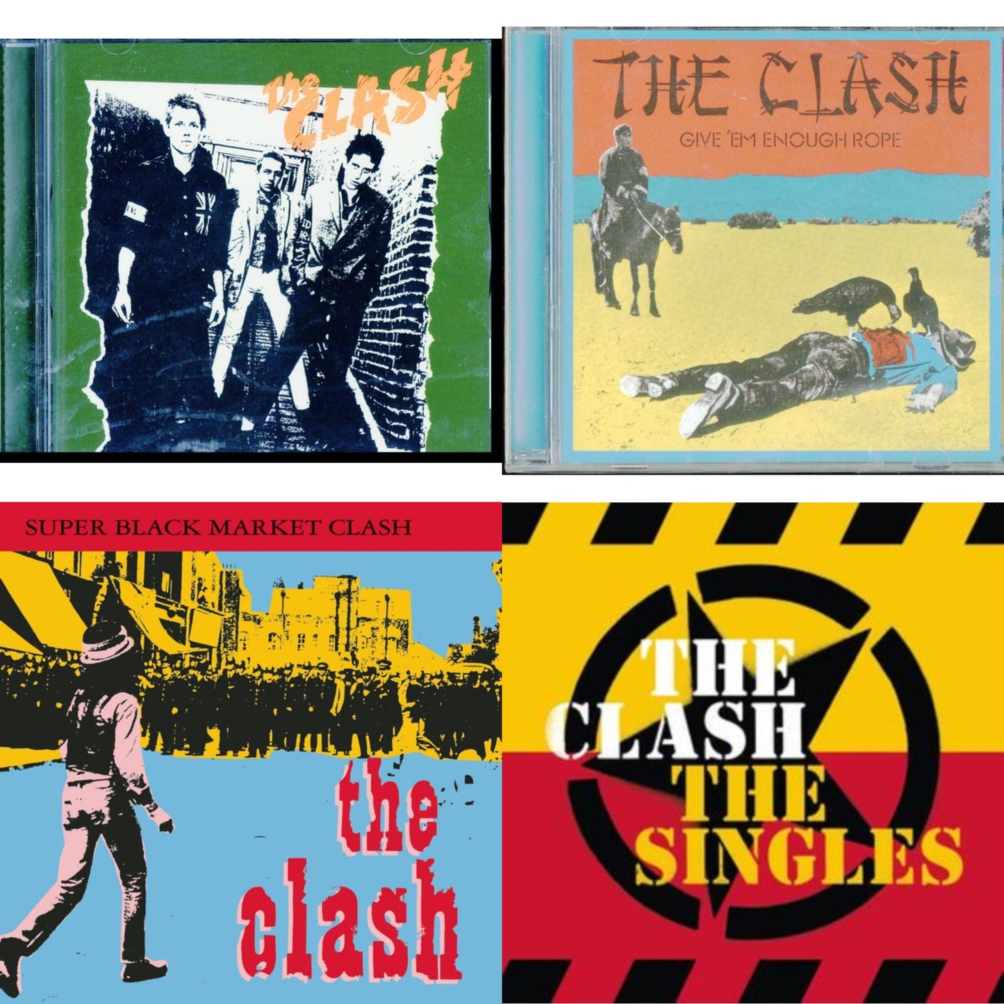 Clash (Us Edition) & Give Em Enough Rope & Super Black Market Clash & Singles