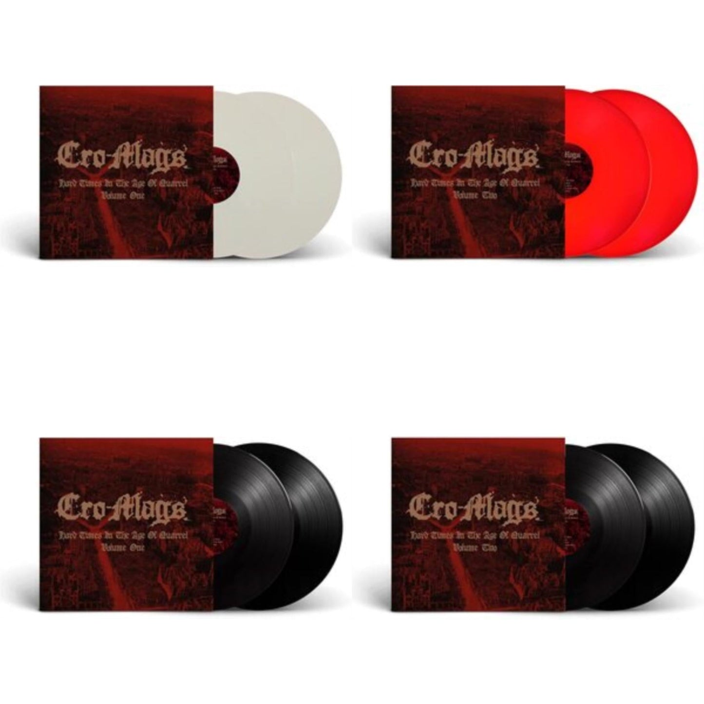 This is a 4 LP Vinyl SKU bundle.
1.This LP Vinyl is brand new.Format: LP VinylMusic Style: HardcoreThis item's title is: Hard Times In The Age Of Quarrel: Vol 1 (2LP/White Vinyl)Artist: Cro-MagsLabel: BACK ON BLACKBarcode: 803341542808Release Date: 2/18/2022
2.
