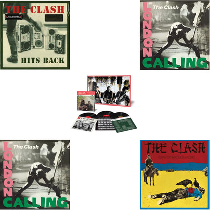 This is a 5 LP Vinyl SKU bundle.
1.This LP Vinyl is brand new.Format: LP VinylMusic Style: PunkThis item's title is: Hits Back (180G)Artist: ClashLabel: ColumbiaBarcode: 8718469533572Release Date: 9/9/2013
2.This LP Vinyl is brand new.