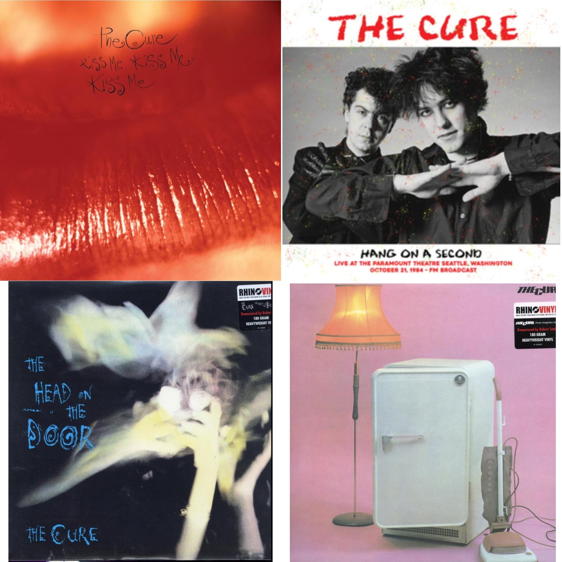 This is a 4 LP Vinyl SKU bundle.
1.This LP Vinyl is brand new.Format: LP VinylMusic Style: Alternative RockThis item's title is: Kiss Me, Kiss Me, Kiss Me (180G)Artist: CureLabel: ELEKTRA CATALOG GROUPBarcode: 081227967451Release Date: 5/13/2016
2.This LP Vinyl is brand new.