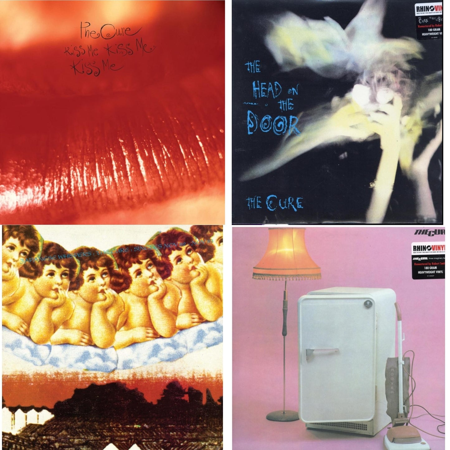 Head On The Door (180G) & Kiss Me, Kiss Me, Kiss Me (180G) & Three Imaginary Boys (180G) & Japanese Whispers: The Cure Singles Nov 82:Nov 83 (Clear LP Vinyl/Transclear Sleeve W/ Inner Bag)