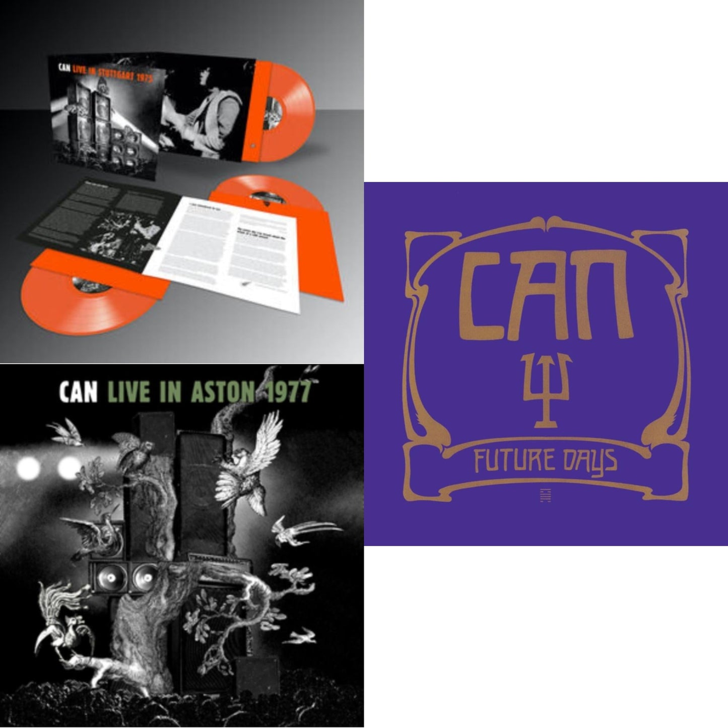 Live Stuttgart 1975 (Orange Vinyl/3LP) & Live In Aston 1977 & Future Days (Limited Edition Gold LP Vinyl)