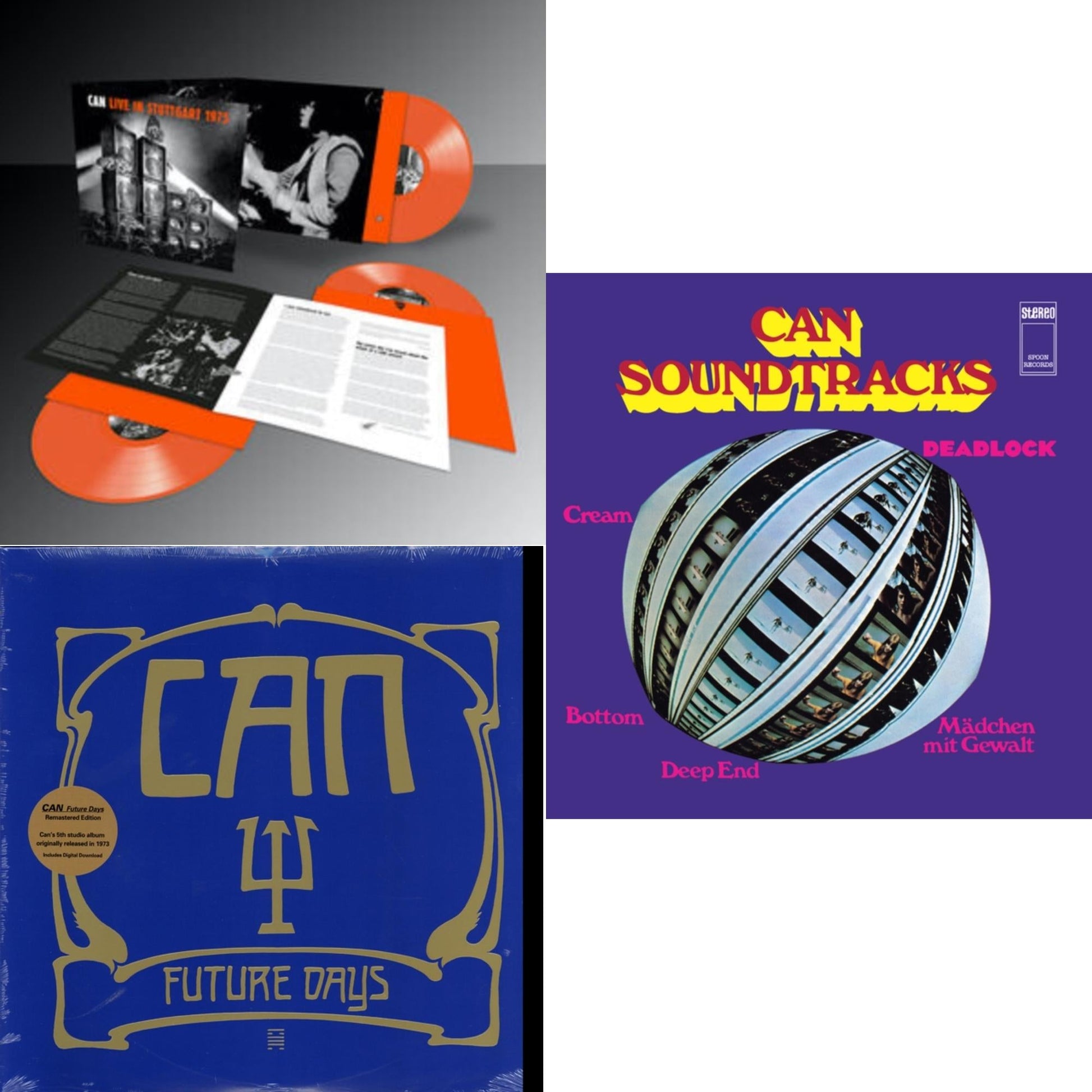 This is a 3 LP Vinyl SKU bundle.
1.This LP Vinyl is brand new.Format: LP VinylMusic Style: KrautrockThis item's title is: Live Stuttgart 1975 (Orange Vinyl/3LP)Artist: CanLabel: MUTEBarcode: 5400863043391Release Date: 5/28/2021
2.This LP Vinyl is brand new.