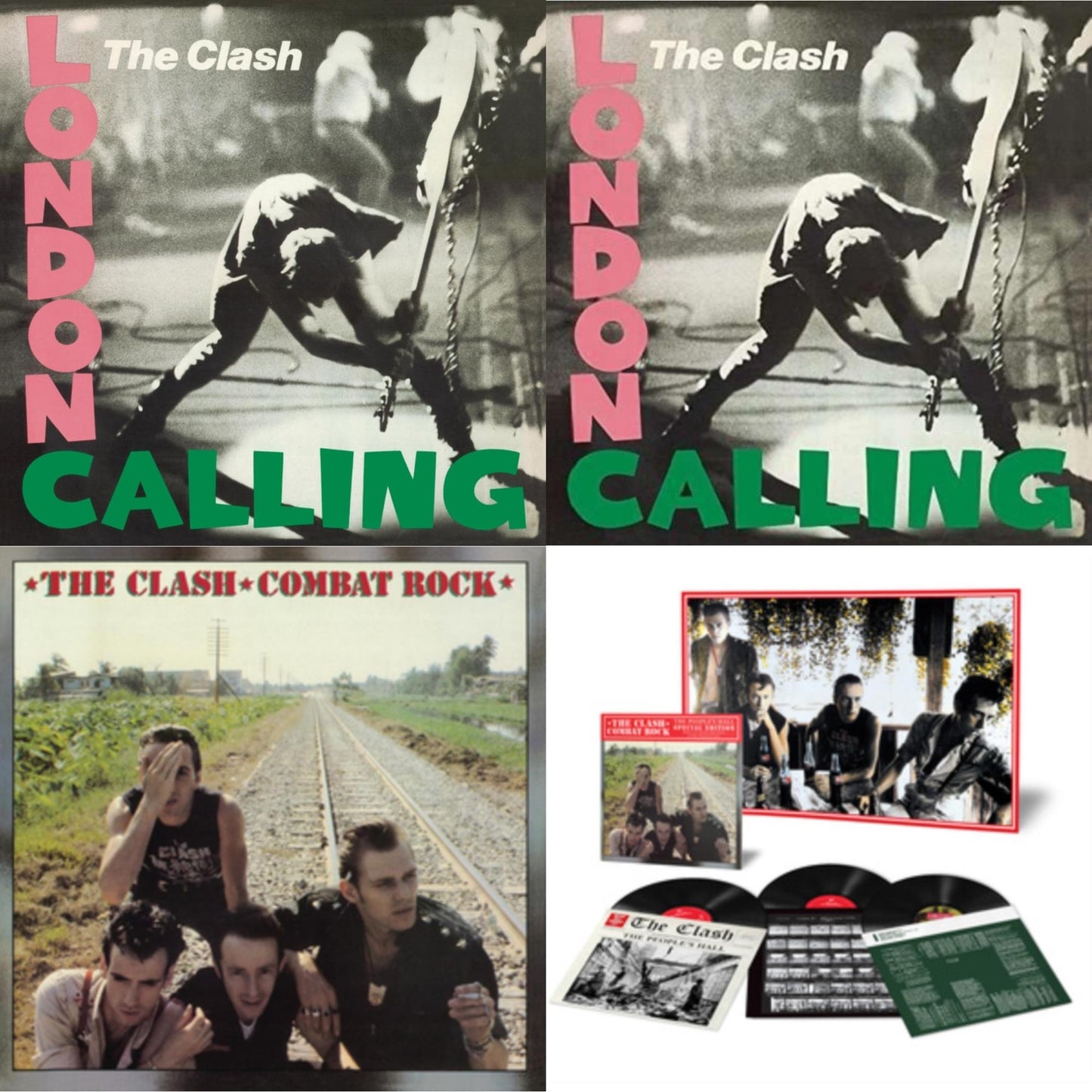 This is a 4 LP Vinyl SKU bundle.
1.This LP Vinyl is brand new.Format: LP VinylMusic Style: PunkThis item's title is: London Calling (2LP/180G/Remastered)Artist: ClashLabel: LEGACYBarcode: 887254469919Release Date: 10/15/2013
2.This LP Vinyl is brand new.