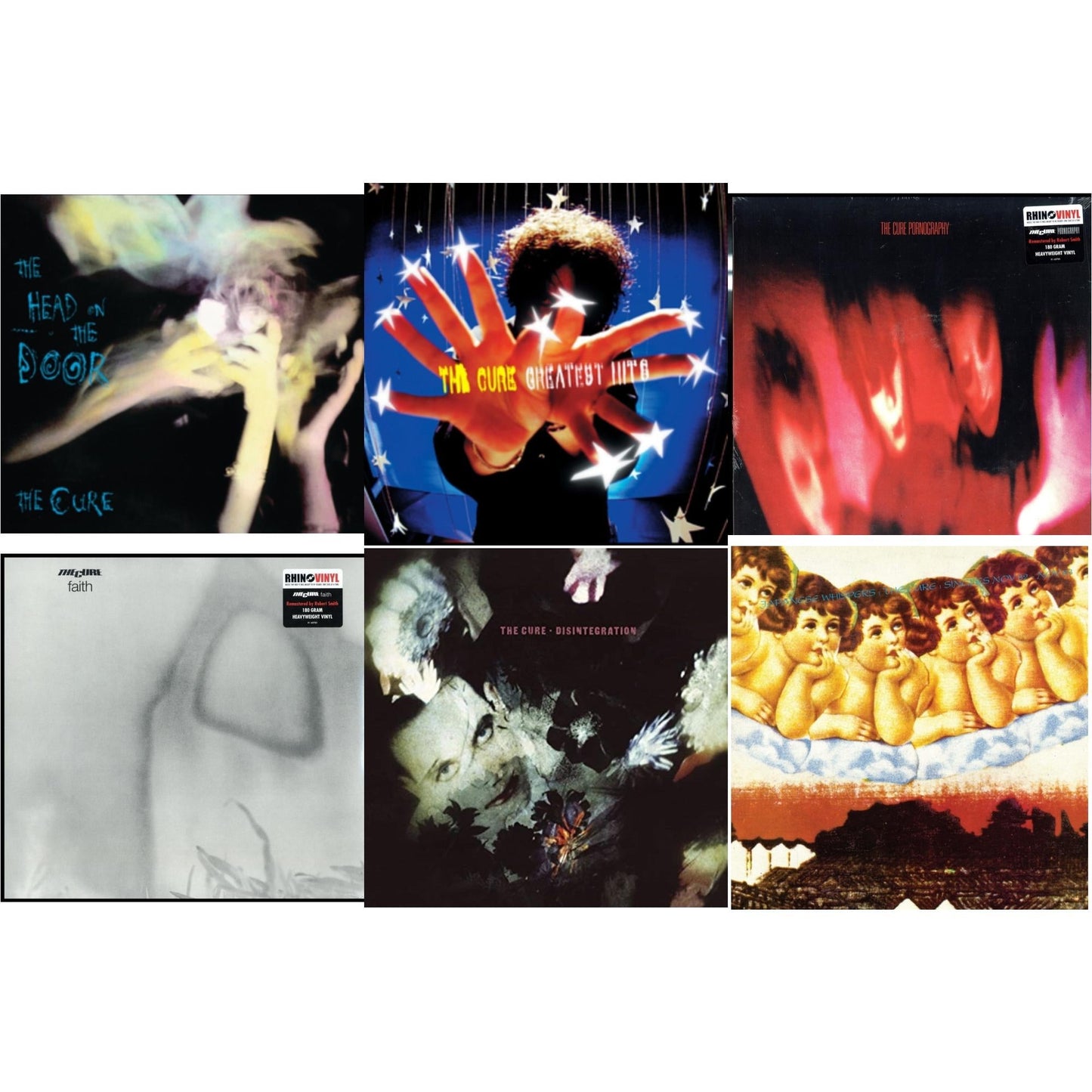 Head On The Door & Greatest Hits (2LP) & Pornography (180G) & Faith (180G) & Disintegration & Japanese Whispers: The Cure Singles Nov 82:Nov 83 (Clear LP Vinyl/Transclear Sleeve W/ Inner Bag)