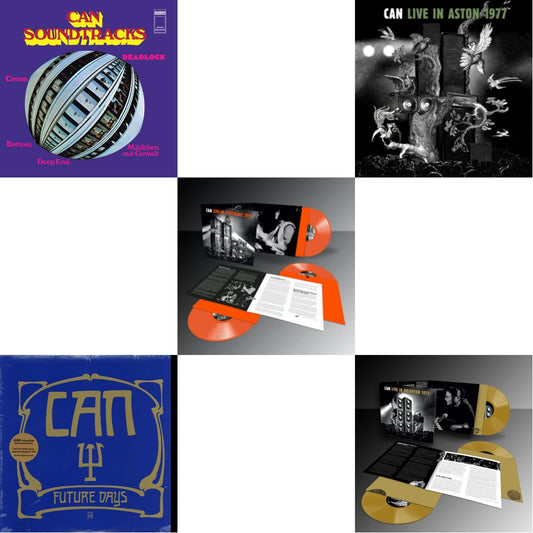 This is a 5 LP Vinyl SKU bundle.
1.This LP Vinyl is brand new.Format: LP VinylMusic Style: SoundtrackThis item's title is: Soundtracks (Limited/Clear Purple LP Vinyl)Artist: CanLabel: MUTEBarcode: 724596942536Release Date: 4/1/2022
2.This LP Vinyl is brand new.